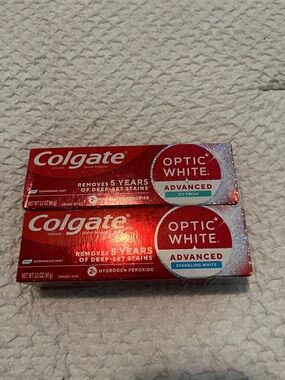 NWT Colgate Optic White Advanced Toothpastes